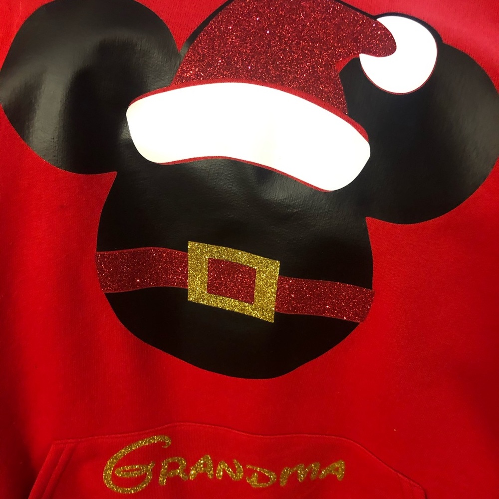 Minnie Mouse Santa inspired sweater/hoodie